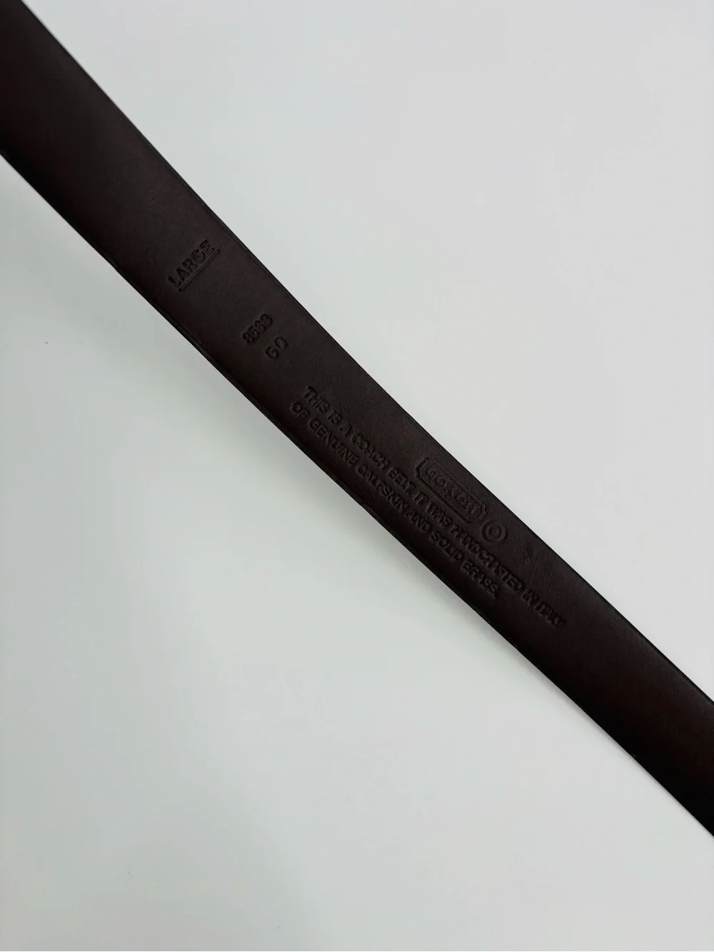 Coach womens size large black belt